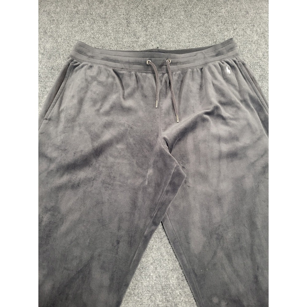 Polo Ralph Lauren Velour Velvet Trousers Gray Men's Pant Size Large - Picture 4 of 16